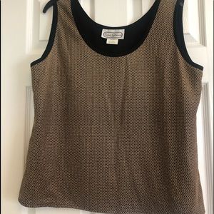 Black and gold top